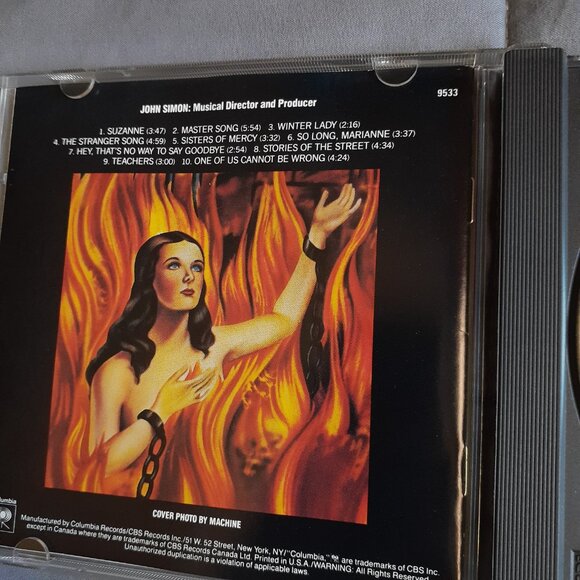 Leonard Cohen Songs of Leonard Cohen CD Columbia Records  1989 - Picture 4 of 5